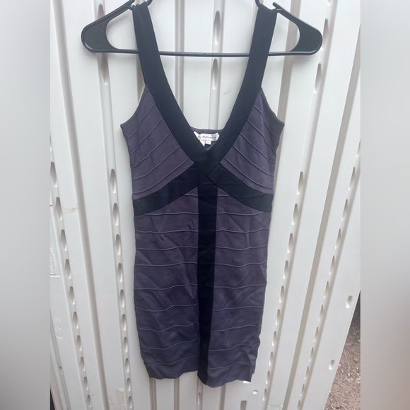 BCBGeneration black and gray dress - Picture 1 of 4